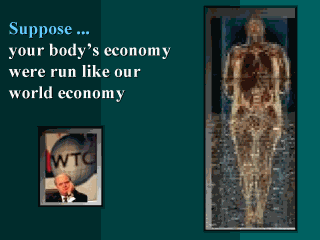 Suppose... your body's economy were run like our world economy