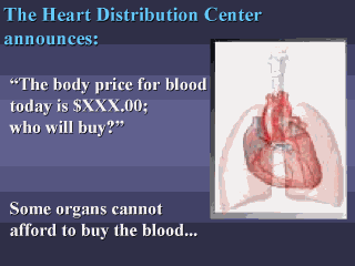 Heart Distribution Center: `who will buy blood?'